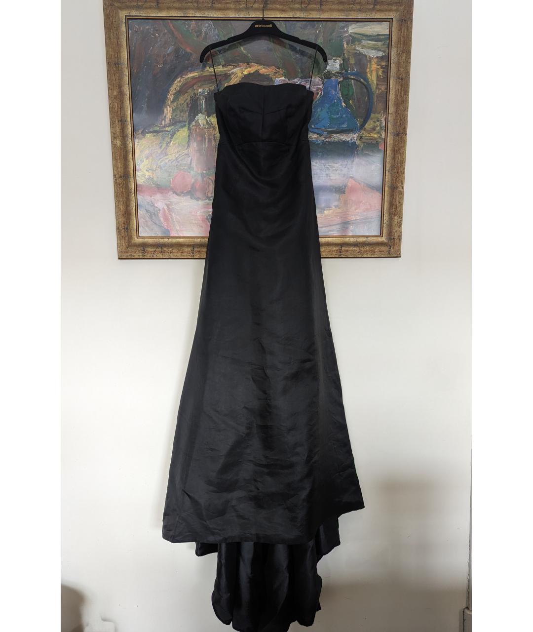 DOLCE&GABBANA Черное шелковое вечернее платье, фото 10