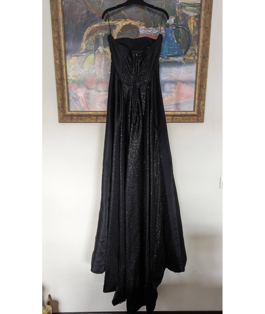 DOLCE&GABBANA Черное шелковое вечернее платье, фото 2