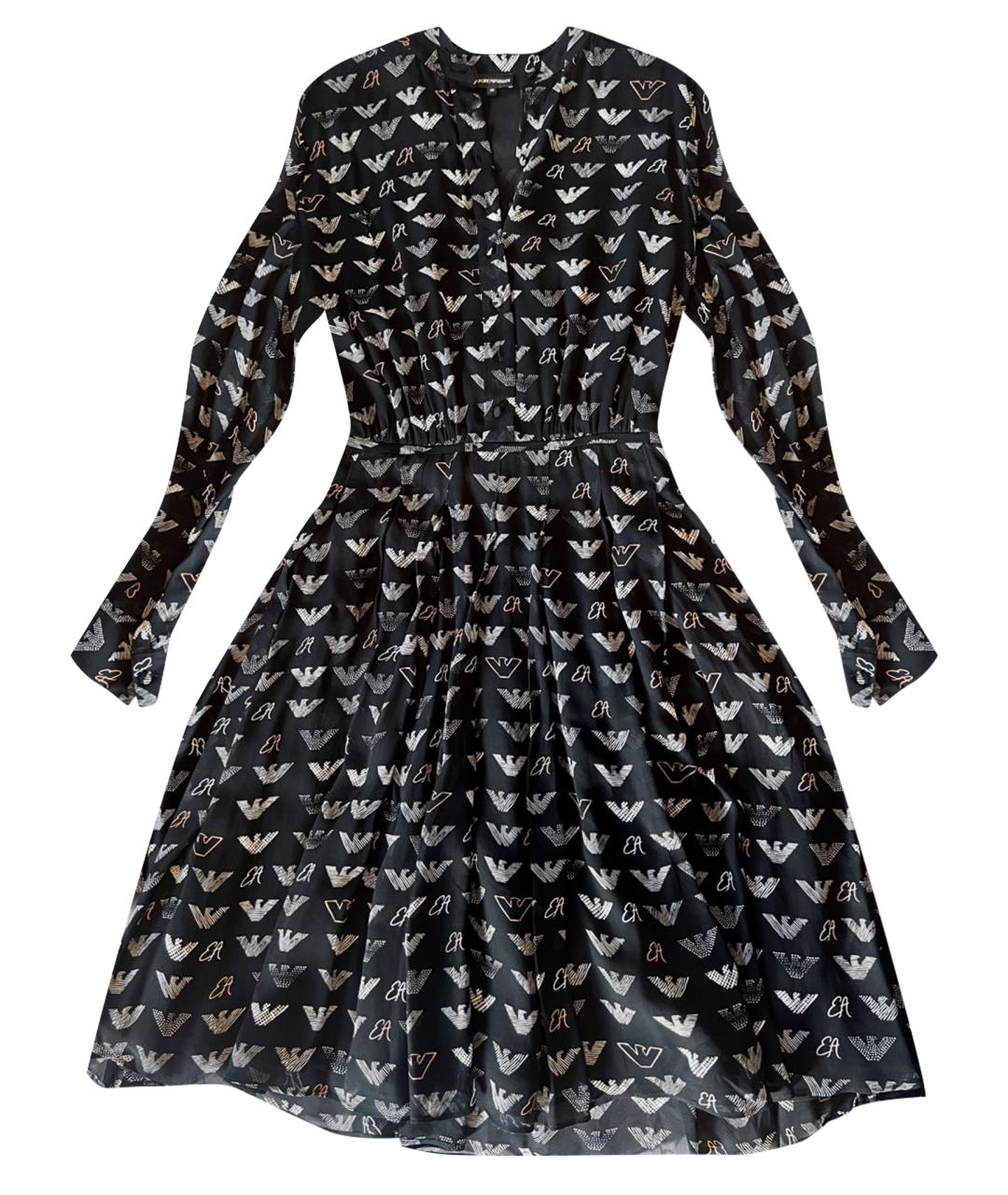 EMPORIO ARMANI Мульти вискозное повседневное платье, фото 1