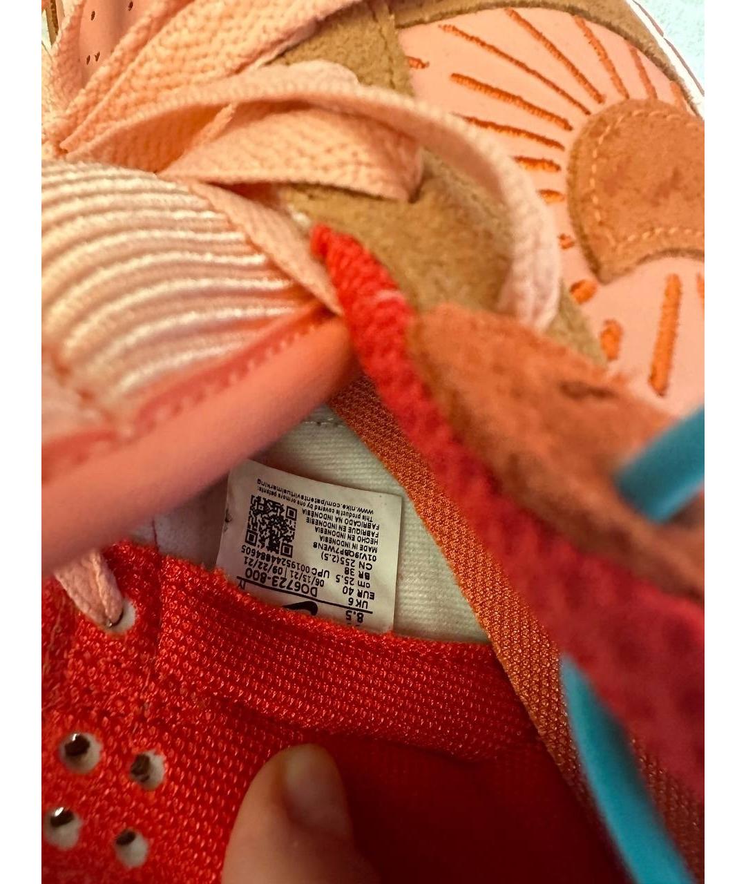 NIKE Оранжевое резиновые кроссовки, фото 4