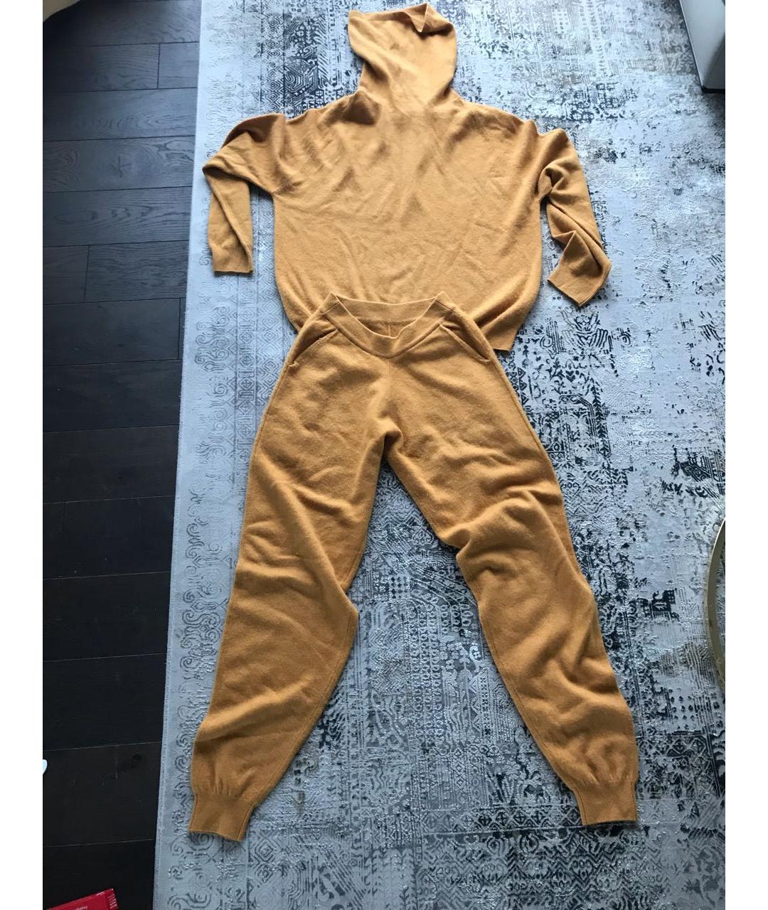 FRENCKENBERGER Оранжевый кашемировый костюм с брюками, фото 2