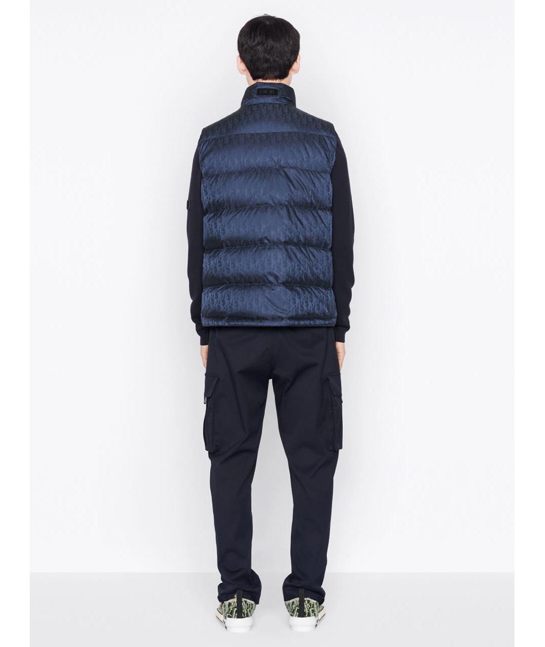 CHRISTIAN DIOR Синий полиэстеровый жилет, фото 7