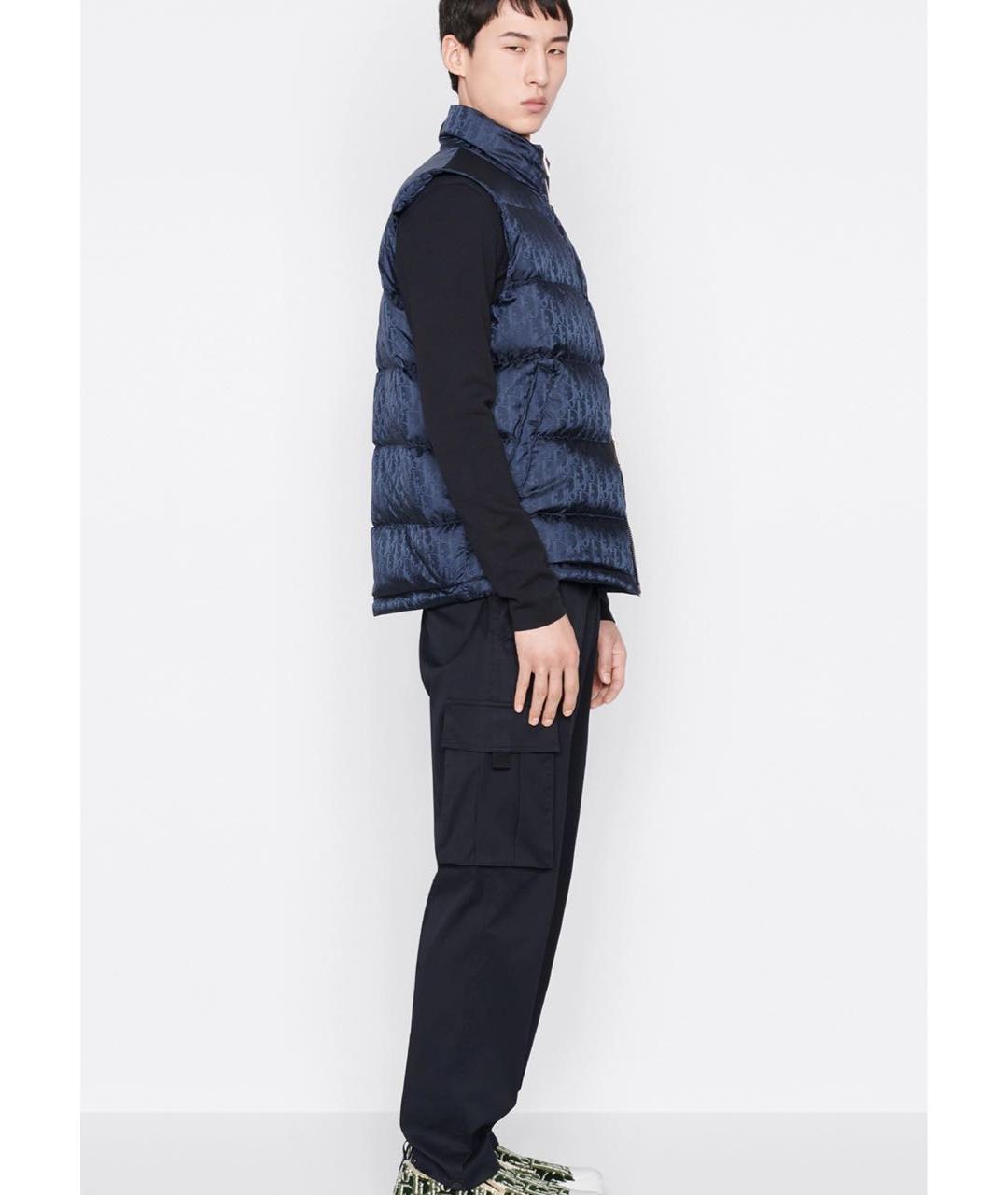 CHRISTIAN DIOR Синий полиэстеровый жилет, фото 6