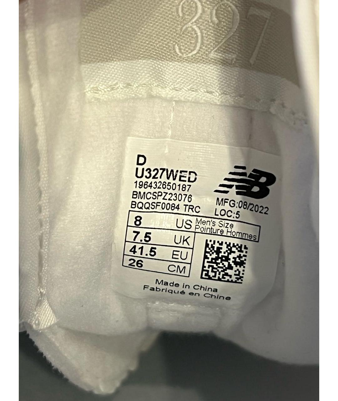 NEW BALANCE Серые замшевые низкие кроссовки / кеды, фото 6