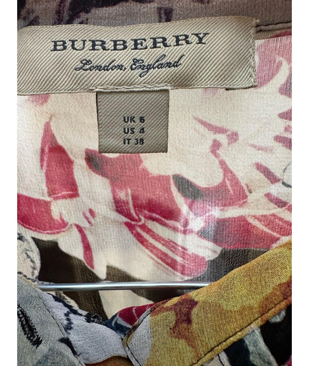 BURBERRY Черное шелковое коктейльное платье, фото 4