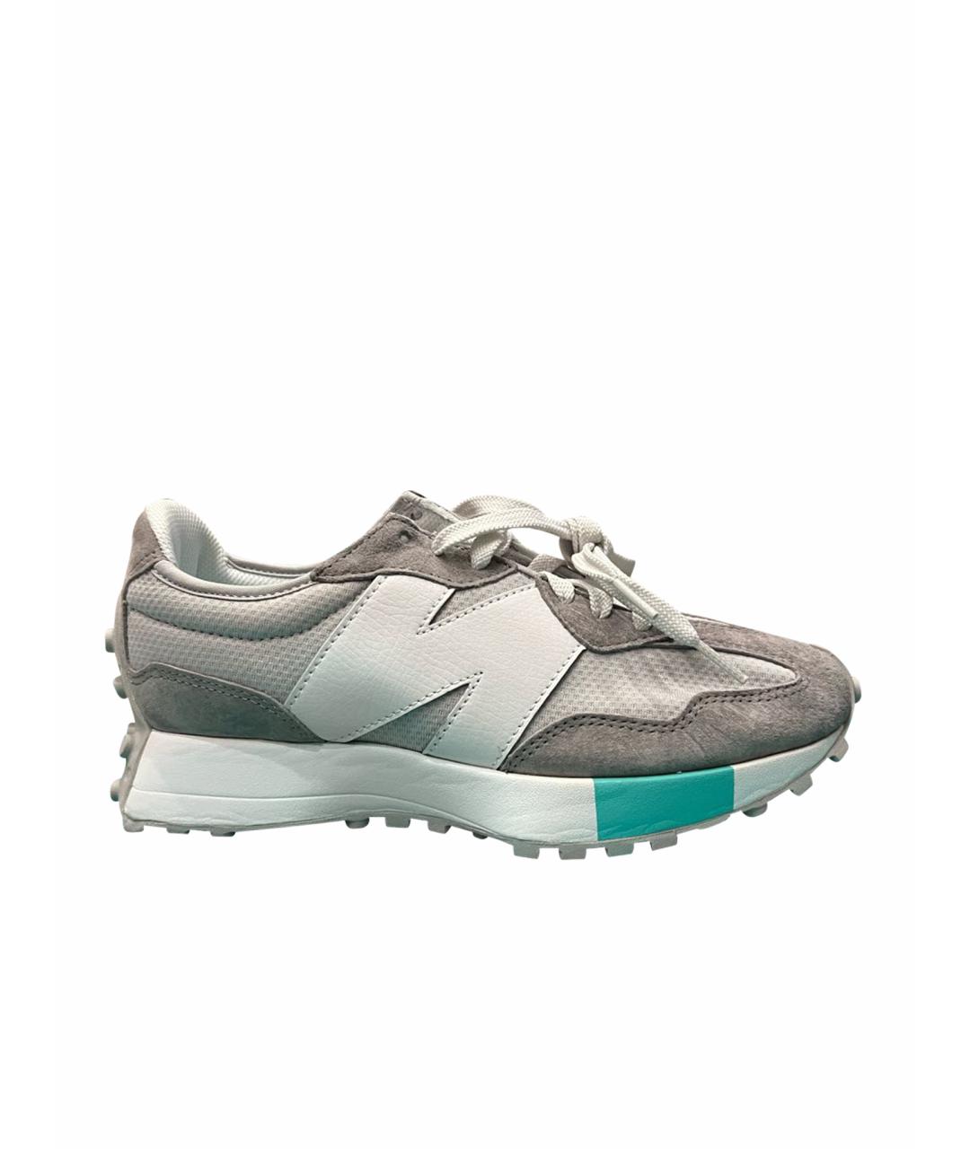 NEW BALANCE Серые замшевые кроссовки, фото 1