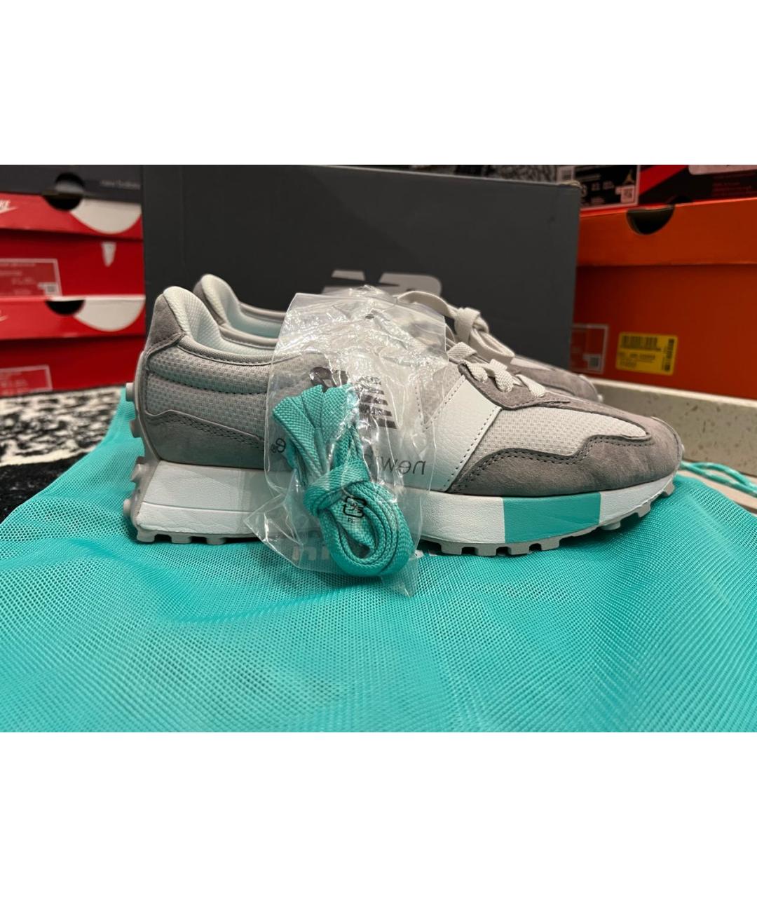 NEW BALANCE Серые замшевые кроссовки, фото 5