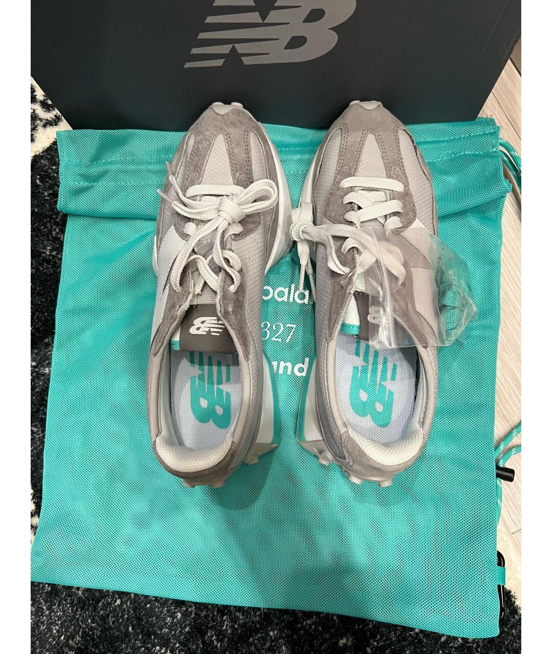 NEW BALANCE Серые замшевые кроссовки, фото 3