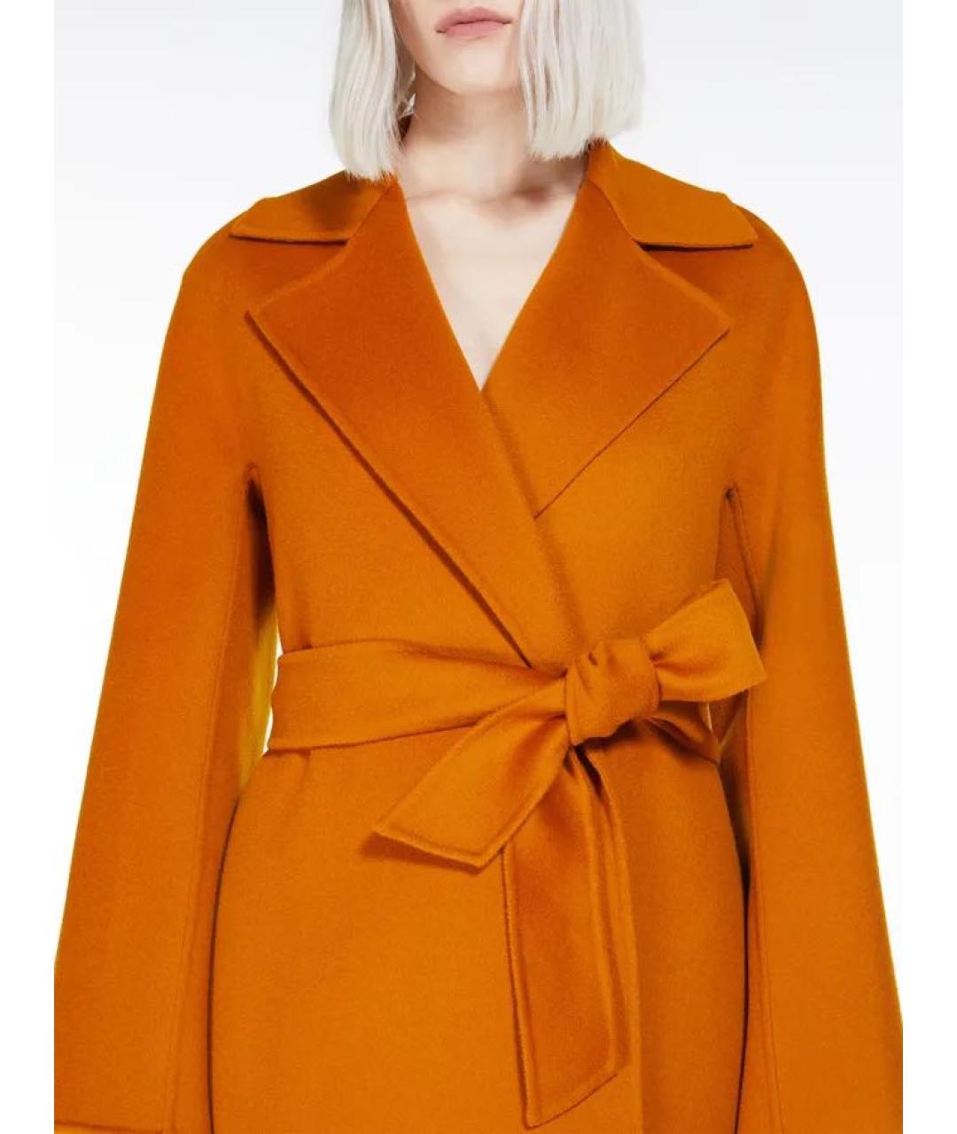 MAX MARA STUDIO Оранжевое пальто, фото 2