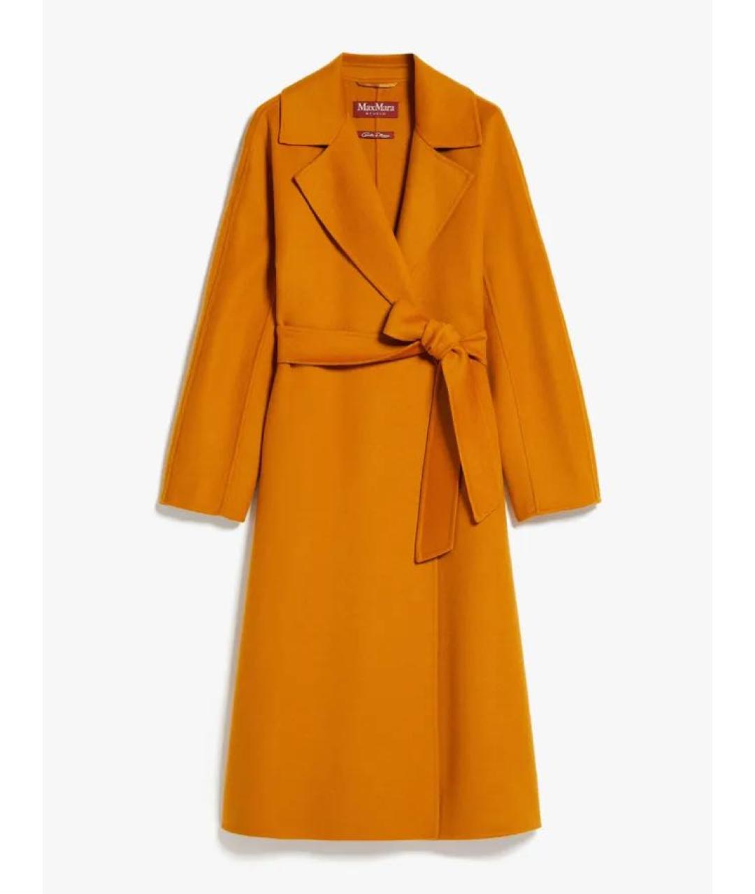MAX MARA STUDIO Оранжевое пальто, фото 5
