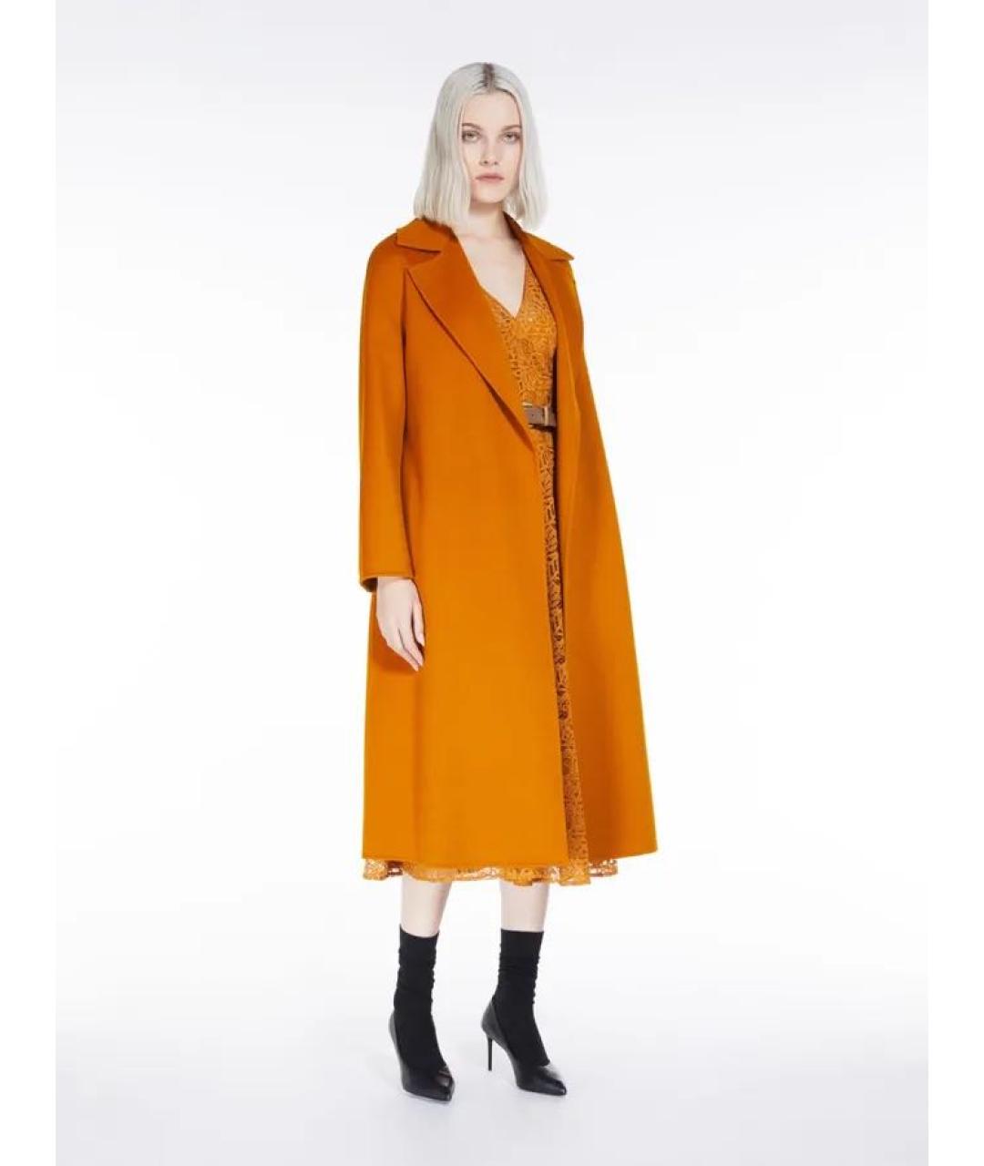 MAX MARA STUDIO Оранжевое пальто, фото 3