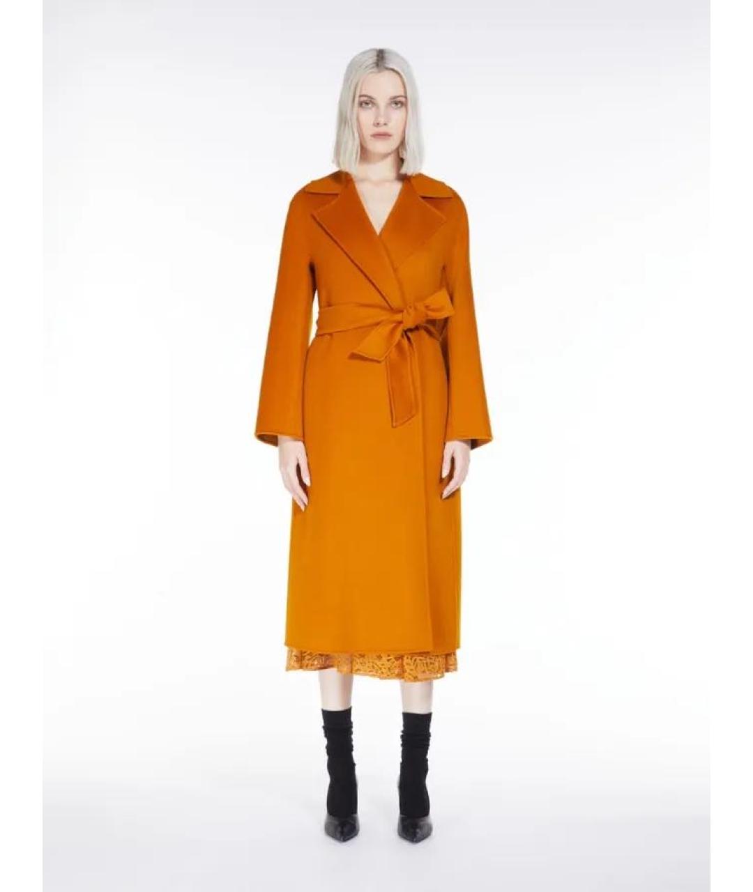 MAX MARA STUDIO Оранжевое пальто, фото 4