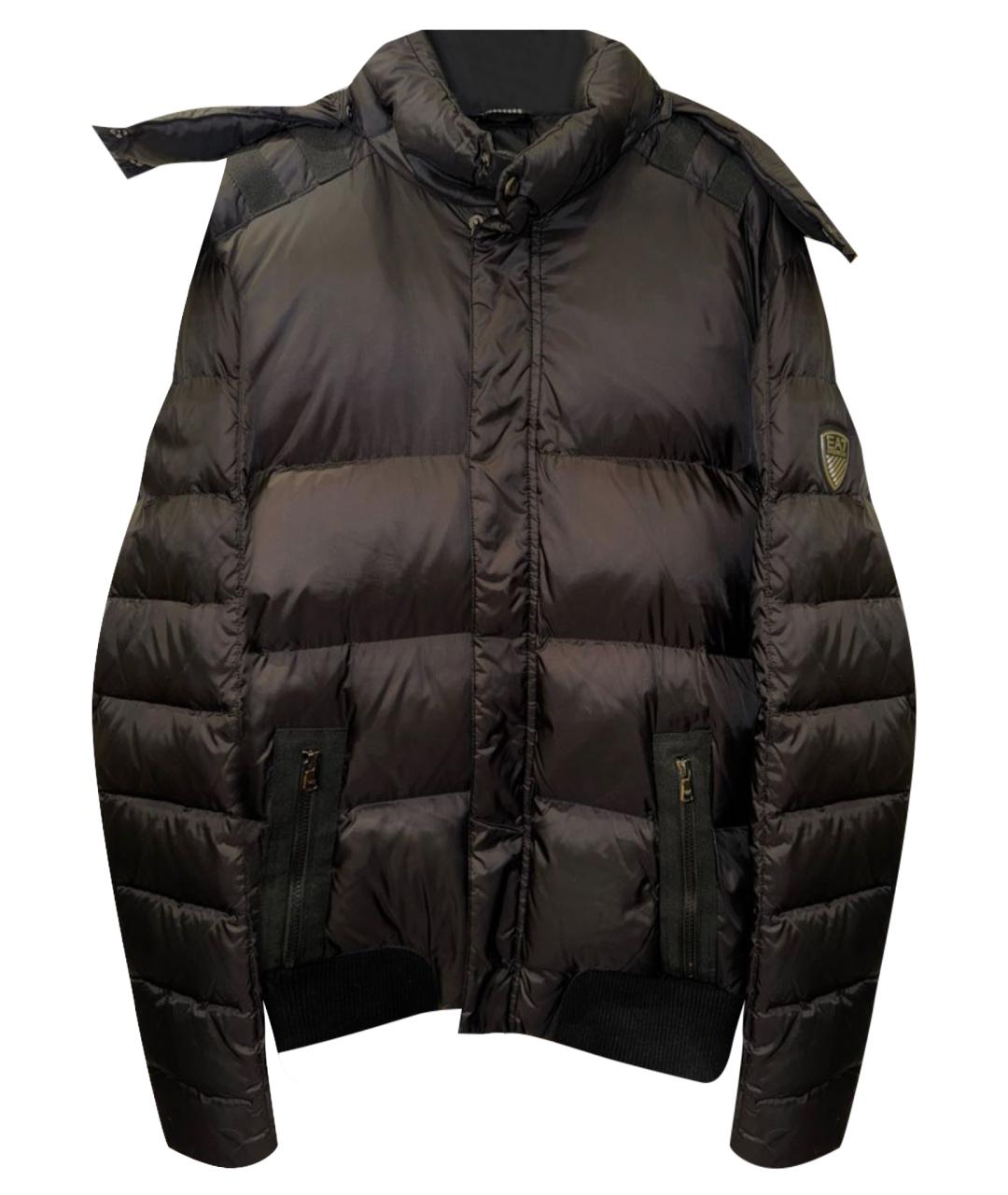 EA7 Черная полиамидовая куртка, фото 1