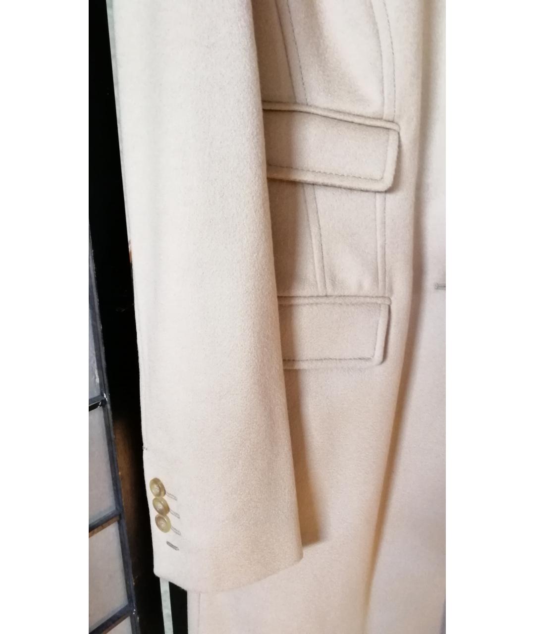 MALO Бежевое шерстяное пальто, фото 6