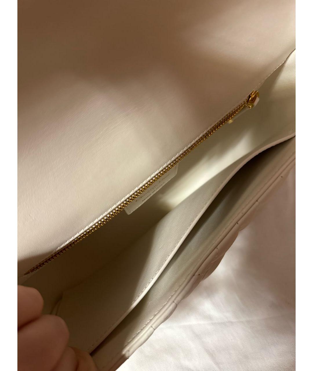 CHRISTIAN DIOR PRE-OWNED Белая кожаная сумка с короткими ручками, фото 4