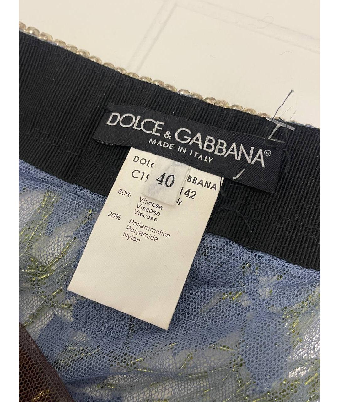 DOLCE&GABBANA Мульти юбка мини, фото 7