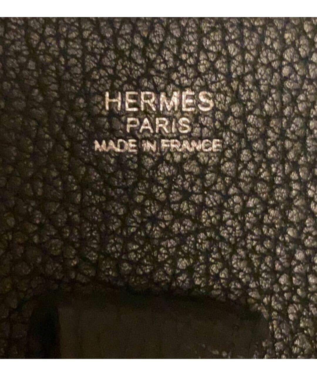 HERMES PRE-OWNED Черная кожаная сумка через плечо, фото 5