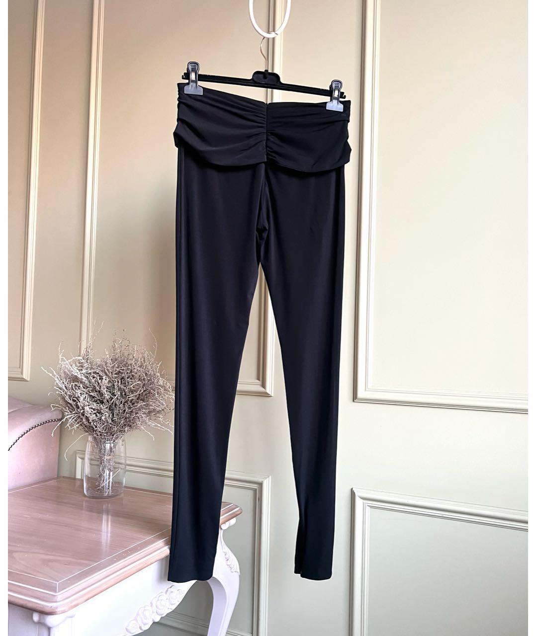 MAGDA BUTRYM Черные вискозные брюки узкие, фото 7