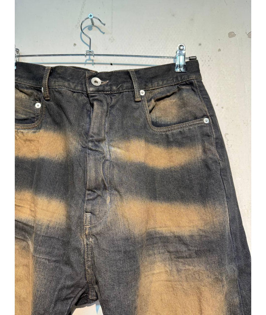 RICK OWENS DRKSHDW Черные хлопковые джинсы, фото 3