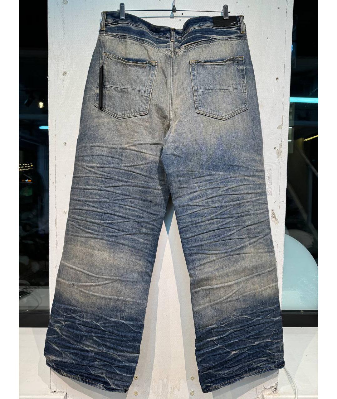 AMIRI Темно-синие хлопковые джинсы, фото 2