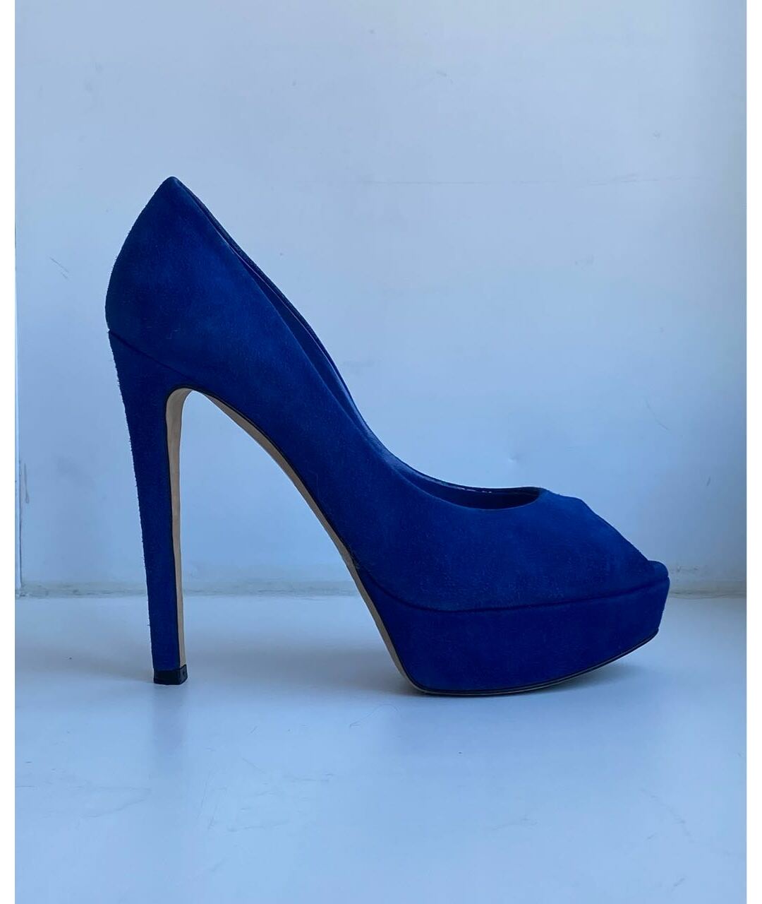 CHRISTIAN DIOR PRE-OWNED Синие замшевые туфли, фото 9