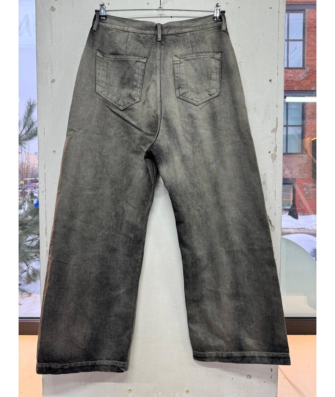RICK OWENS DRKSHDW Антрацитовые хлопковые джинсы, фото 2