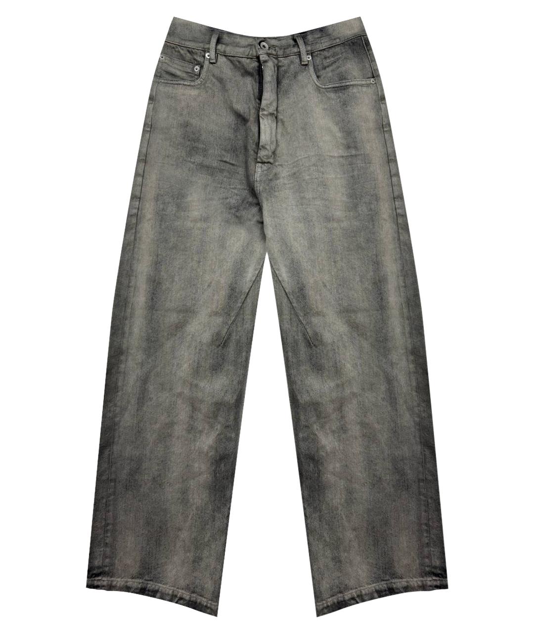 RICK OWENS DRKSHDW Антрацитовые хлопковые джинсы, фото 1