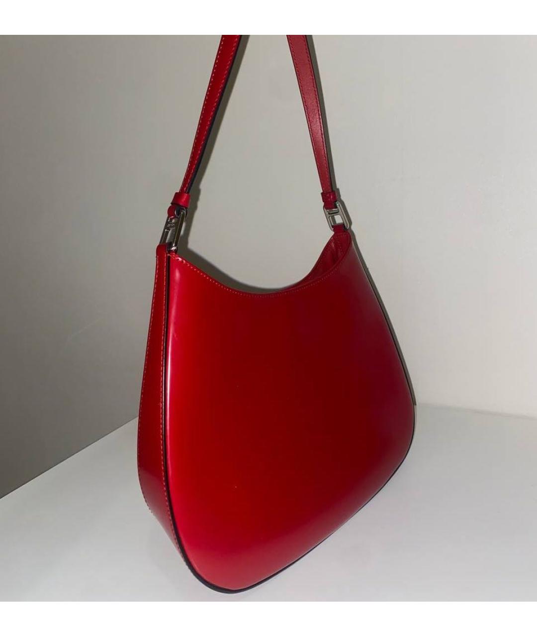 PRADA Красная сумка с короткими ручками из лакированной кожи, фото 4