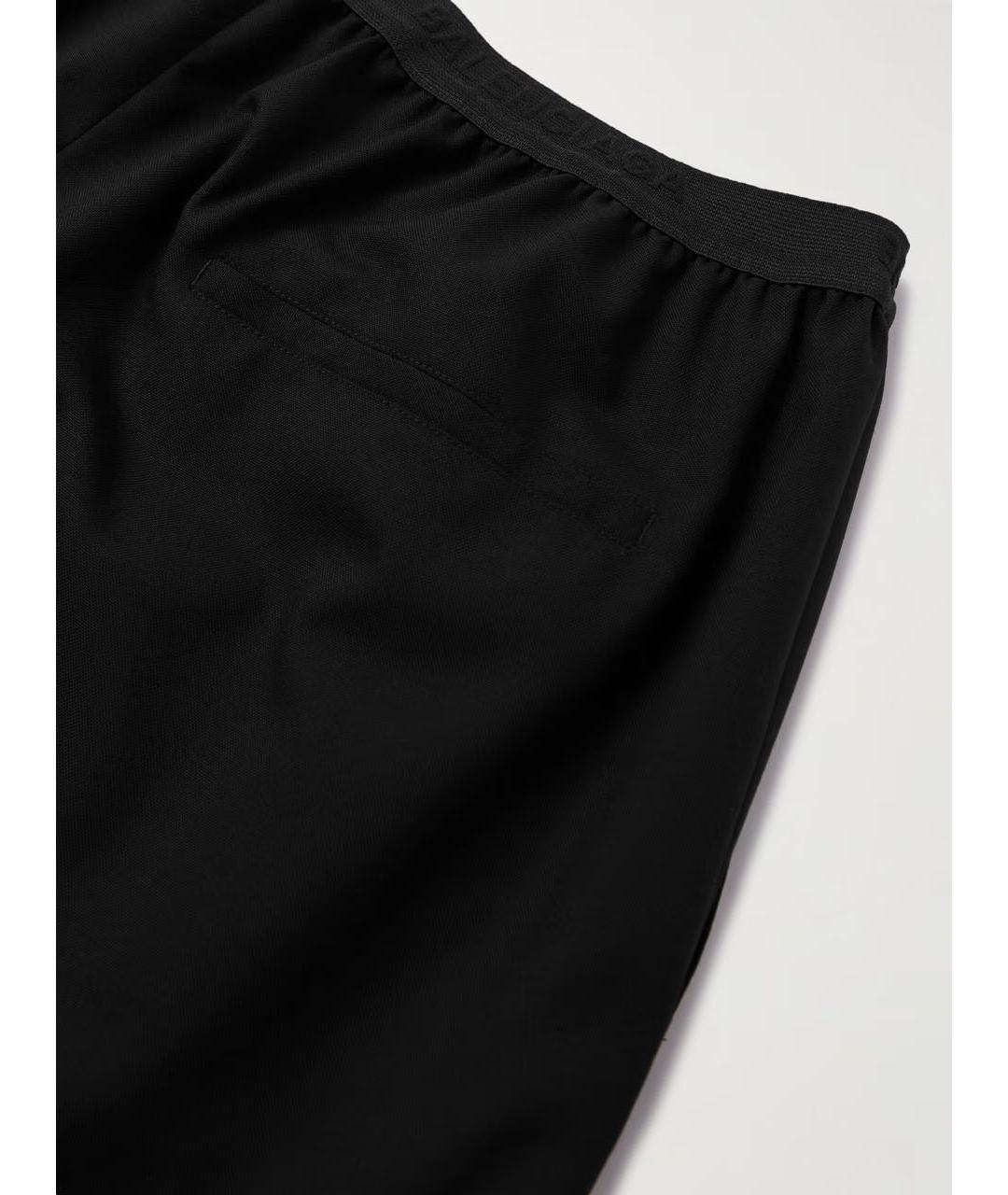BALENCIAGA Черные шерстяные брюки широкие, фото 3