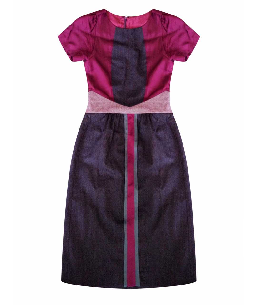 ETRO Фиолетовое шелковое повседневное платье, фото 1