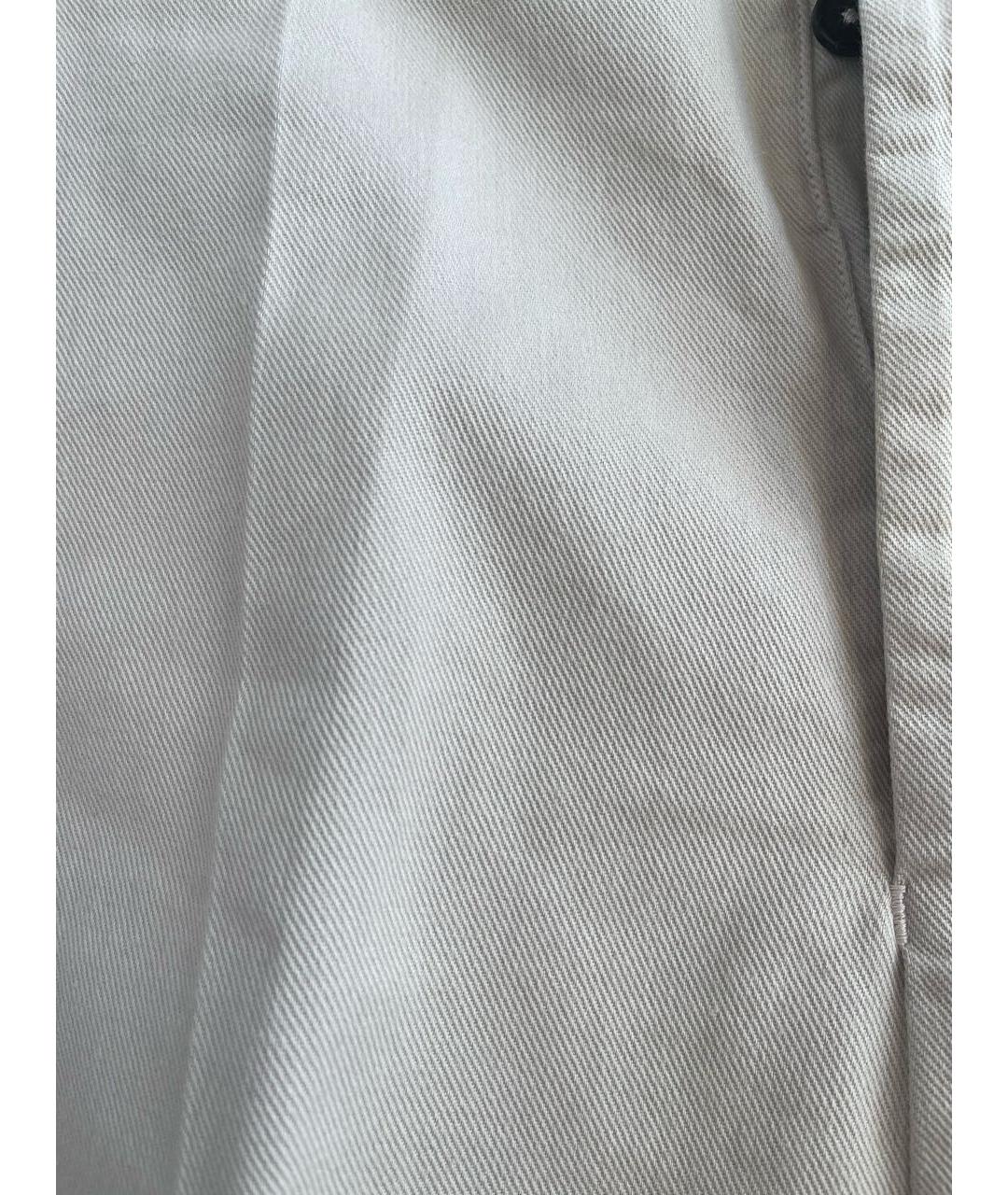 AMI ALEXANDRE MATTIUSSI Белые хлопковые брюки чинос, фото 4