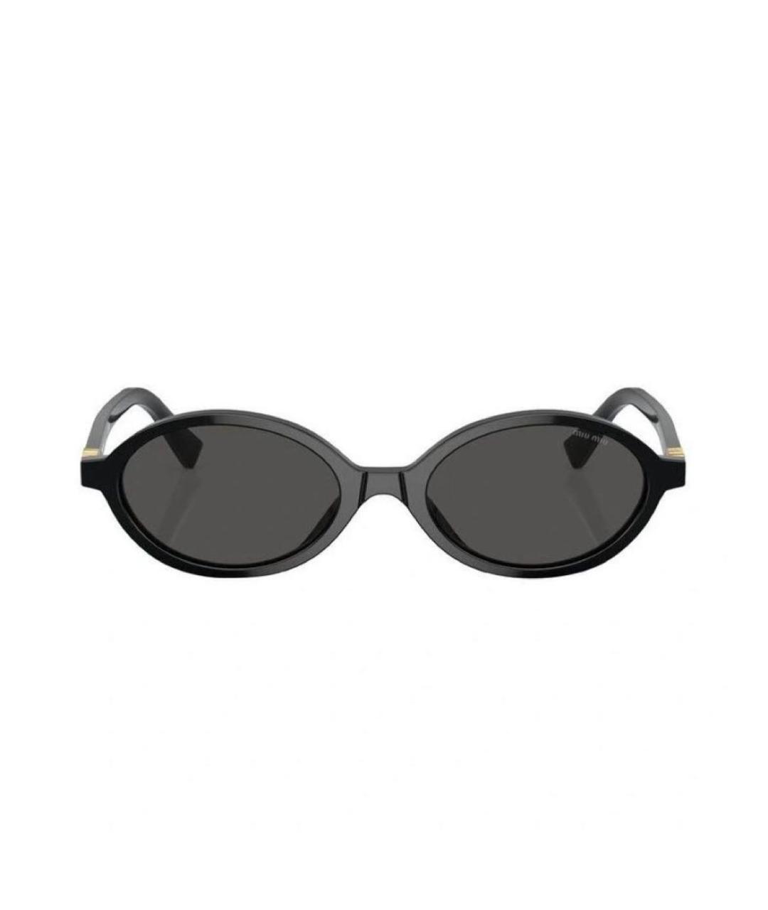 MIU MIU Черные пластиковые солнцезащитные очки, фото 2