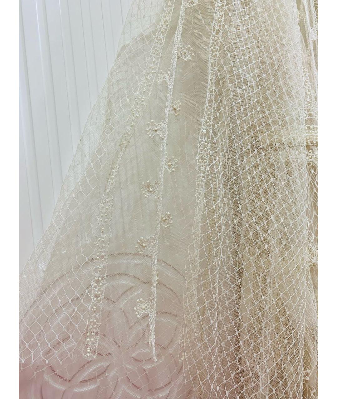 CHRISTIAN DIOR PRE-OWNED Бежевое полиамидовое вечернее платье, фото 5