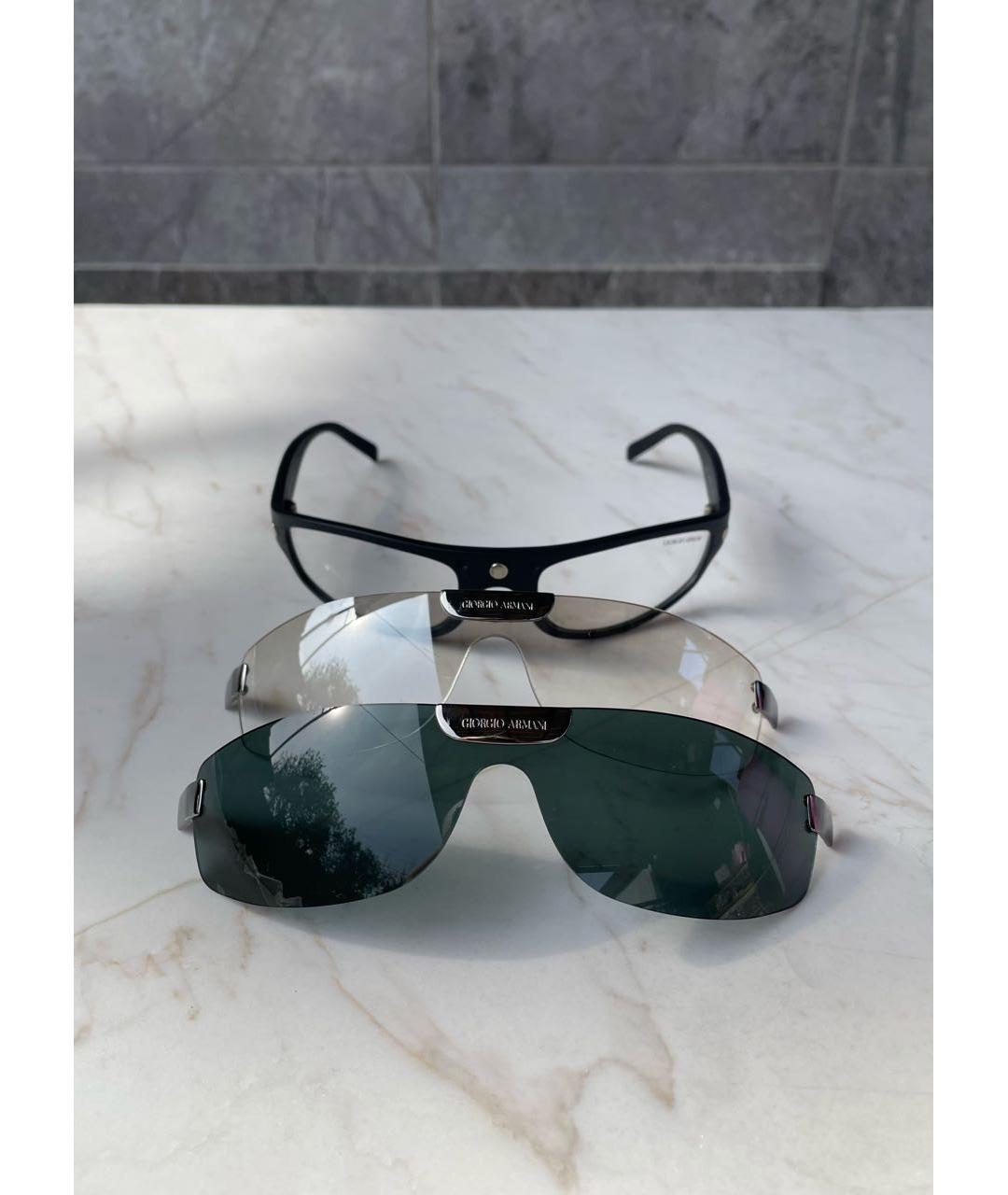 GIORGIO ARMANI Черные солнцезащитные очки, фото 2