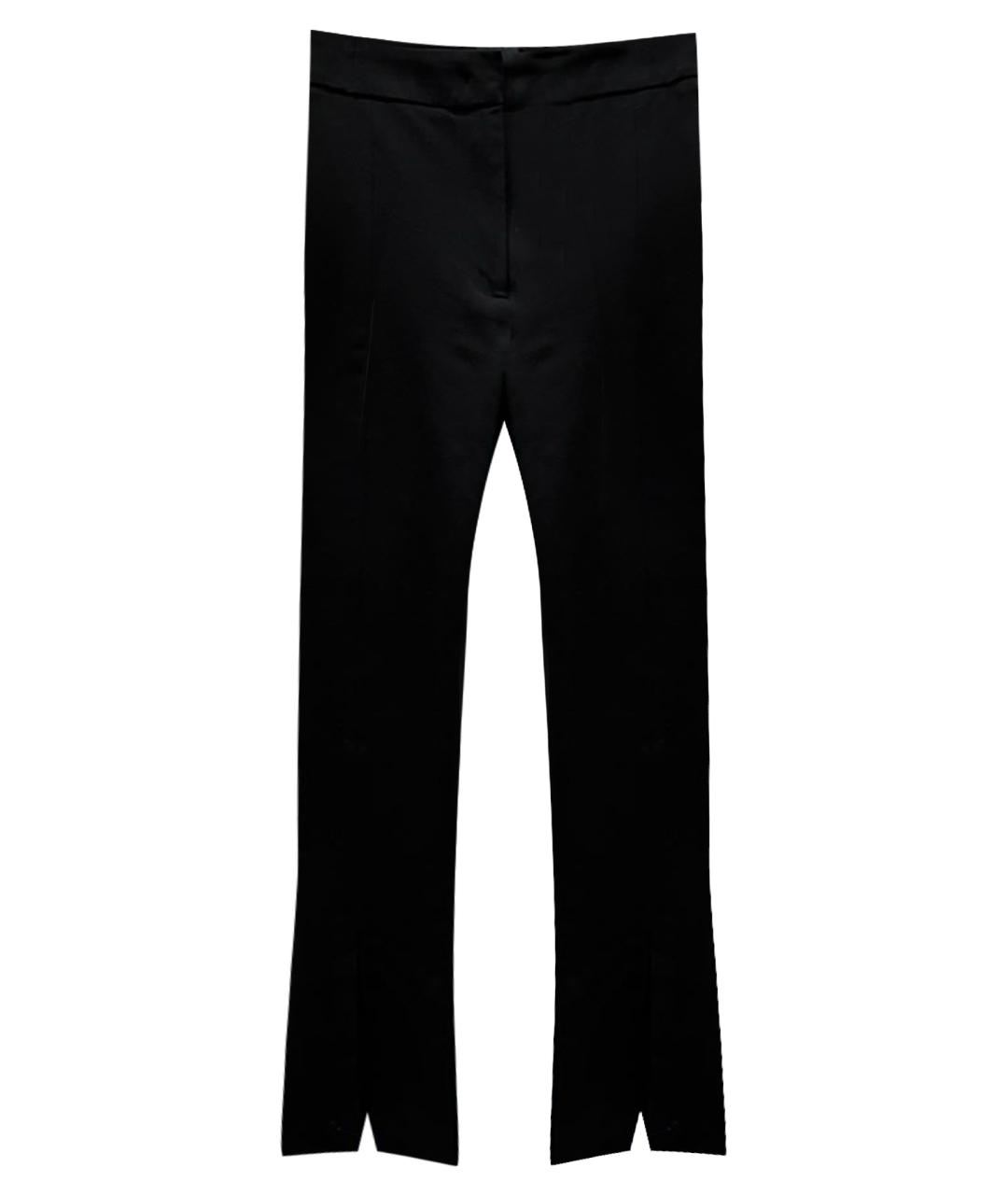 PINKO Черные вискозные прямые брюки, фото 1