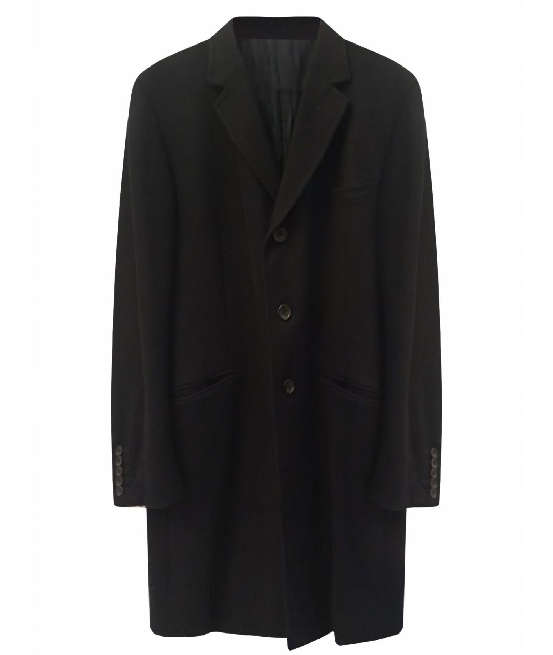 GUCCI Черное шерстяное пальто, фото 1
