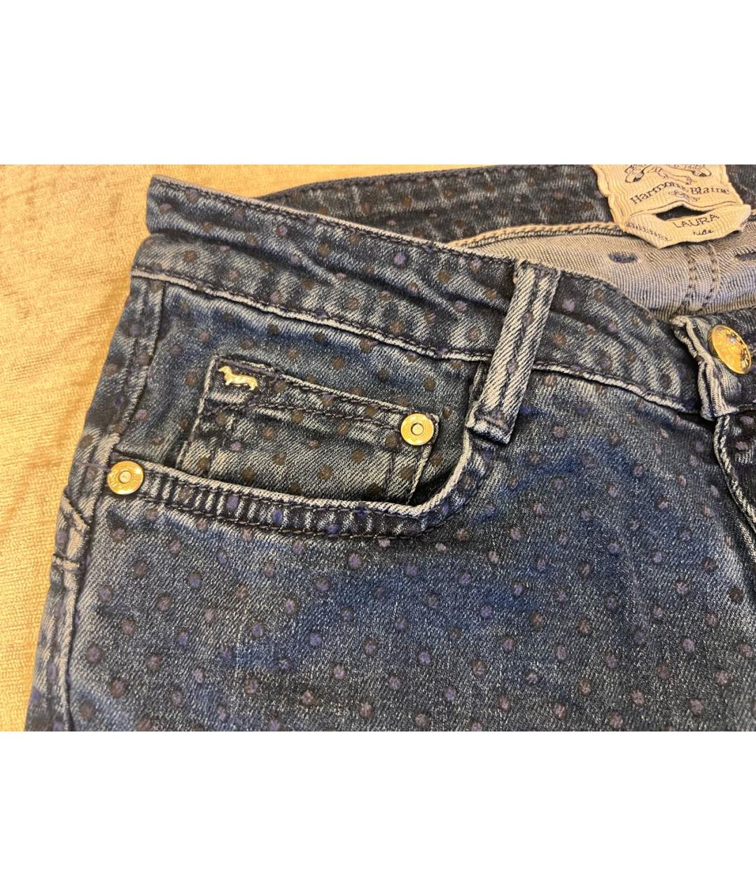 HARMONT & BLAINE JUNIOR Темно-синие хлопко-эластановые прямые джинсы, фото 7