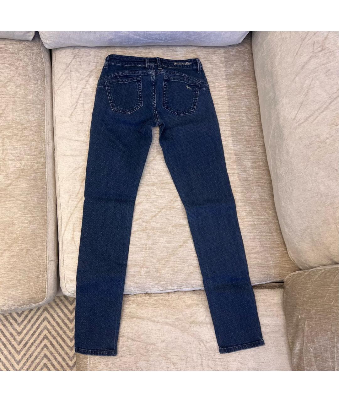 HARMONT & BLAINE JUNIOR Темно-синие хлопко-эластановые прямые джинсы, фото 3