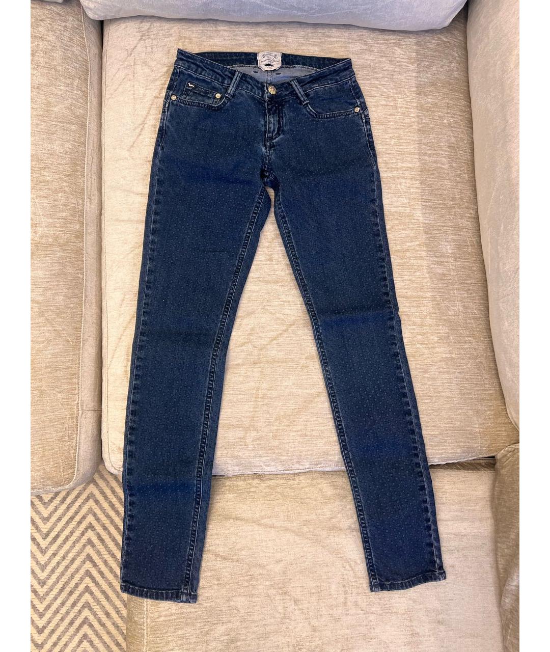 HARMONT & BLAINE JUNIOR Темно-синие хлопко-эластановые прямые джинсы, фото 2