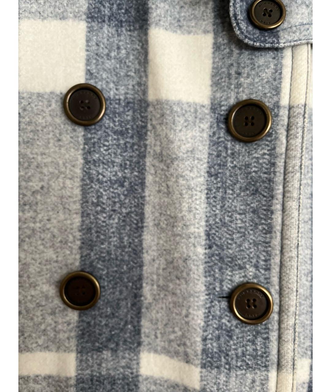 BURBERRY Мульти шерстяное пальто, фото 4