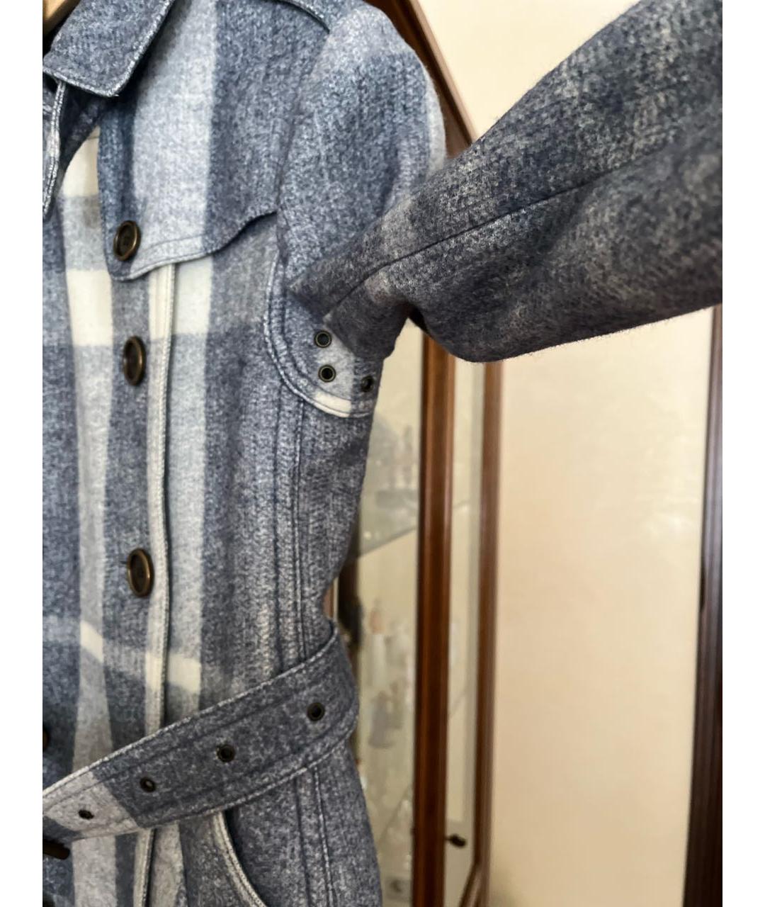 BURBERRY Мульти шерстяное пальто, фото 6