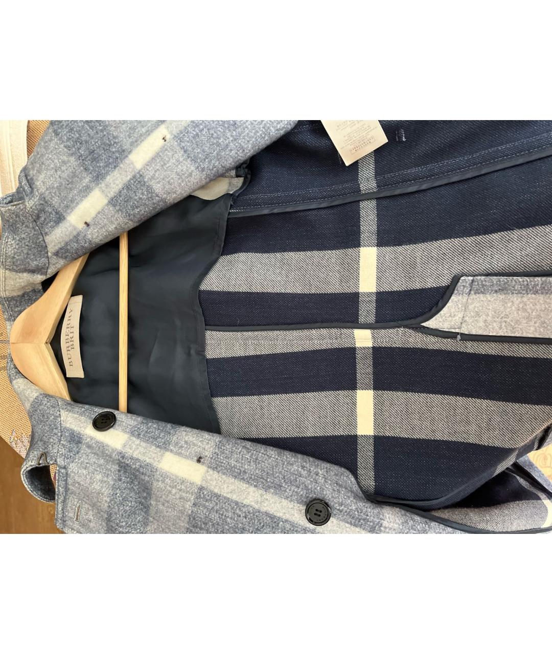 BURBERRY Мульти шерстяное пальто, фото 8