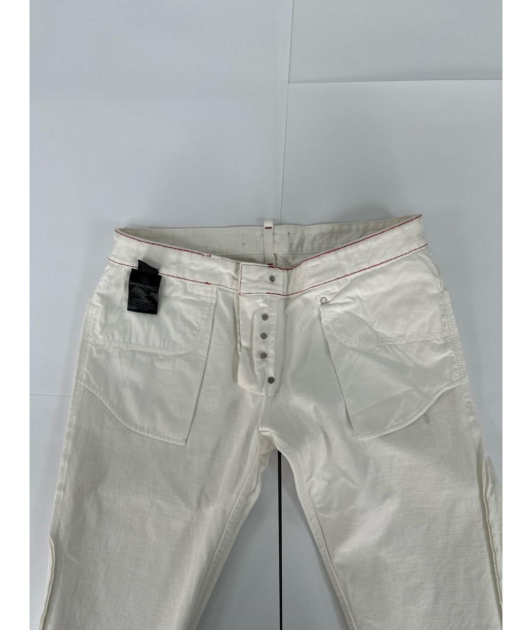 PHILIPP PLEIN Белые хлопковые джинсы скинни, фото 3