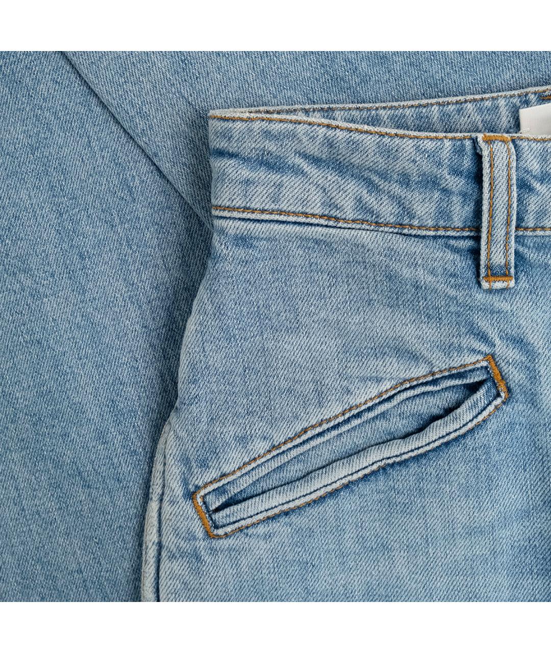 PHILOSOPHY DI LORENZO SERAFINI Голубые хлопковые джинсы слим, фото 5