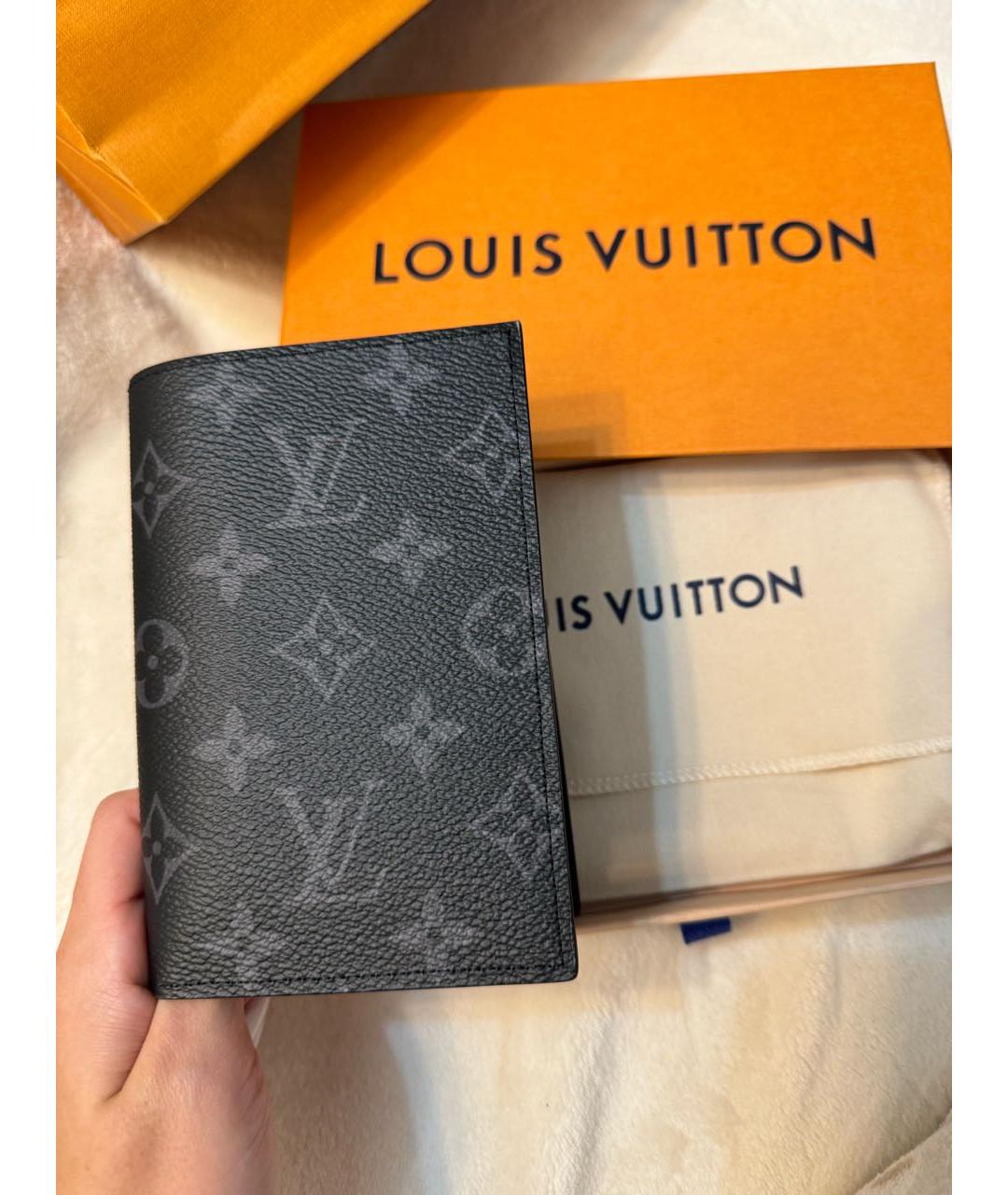 LOUIS VUITTON PRE-OWNED Черная визитница, фото 2