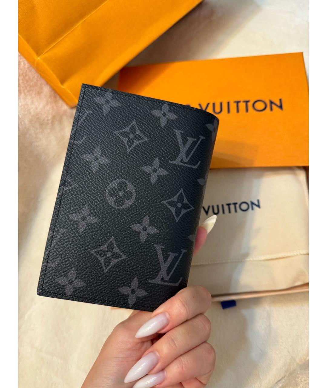 LOUIS VUITTON Черная визитница, фото 4