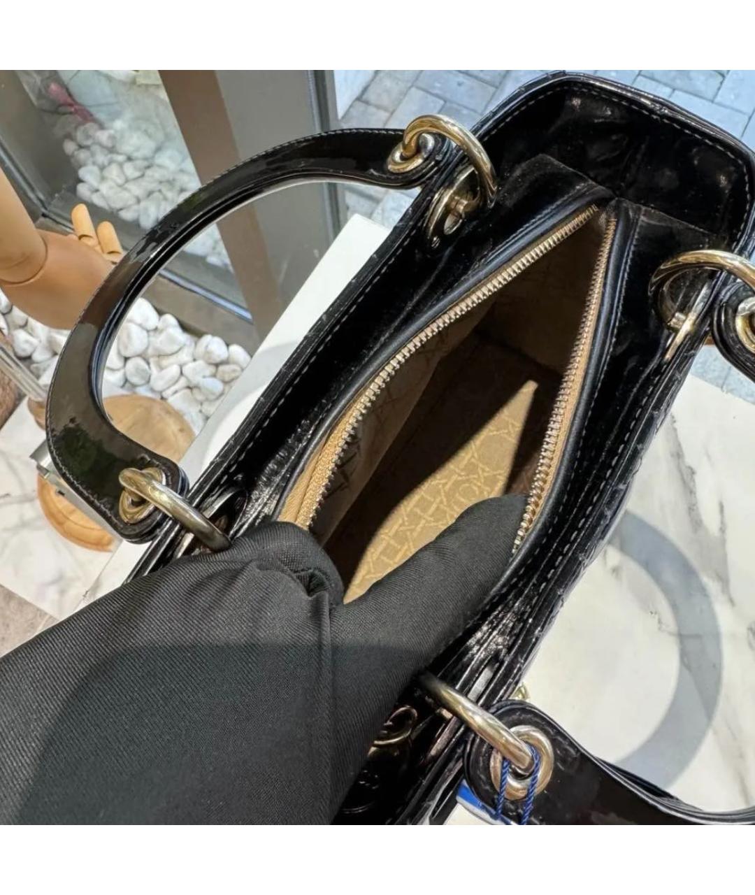 CHRISTIAN DIOR PRE-OWNED Черная сумка с короткими ручками из ...