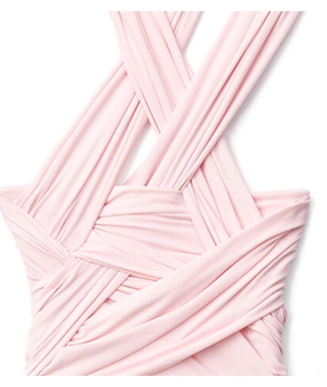 ALEXANDER WANG Розовое ацетатное коктейльное платье, фото 4