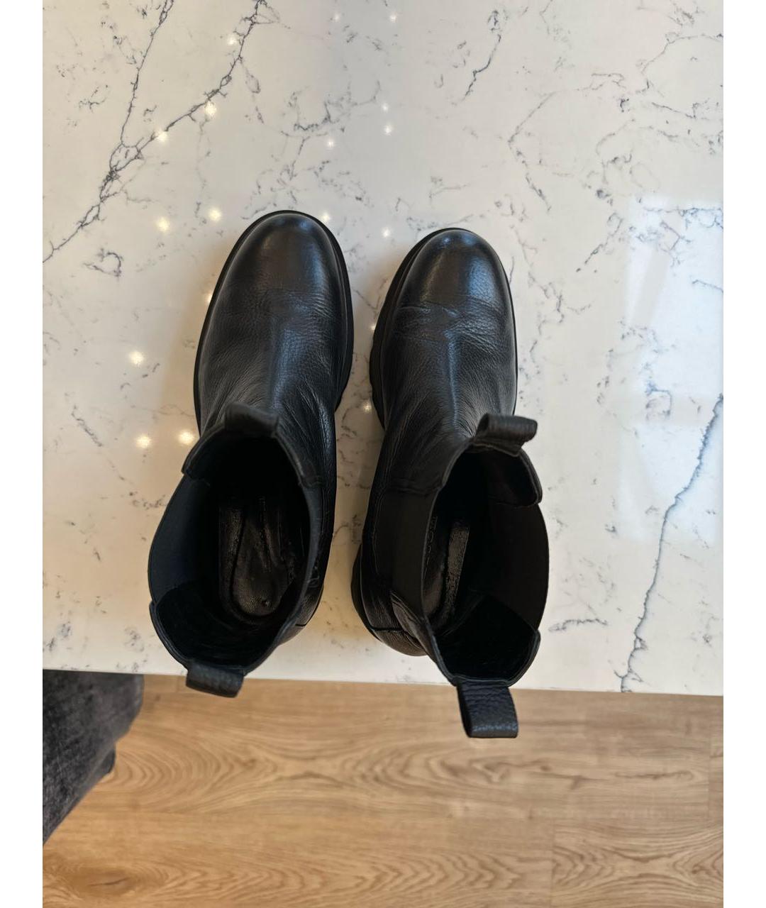 KITON Черные кожаные ботинки, фото 3