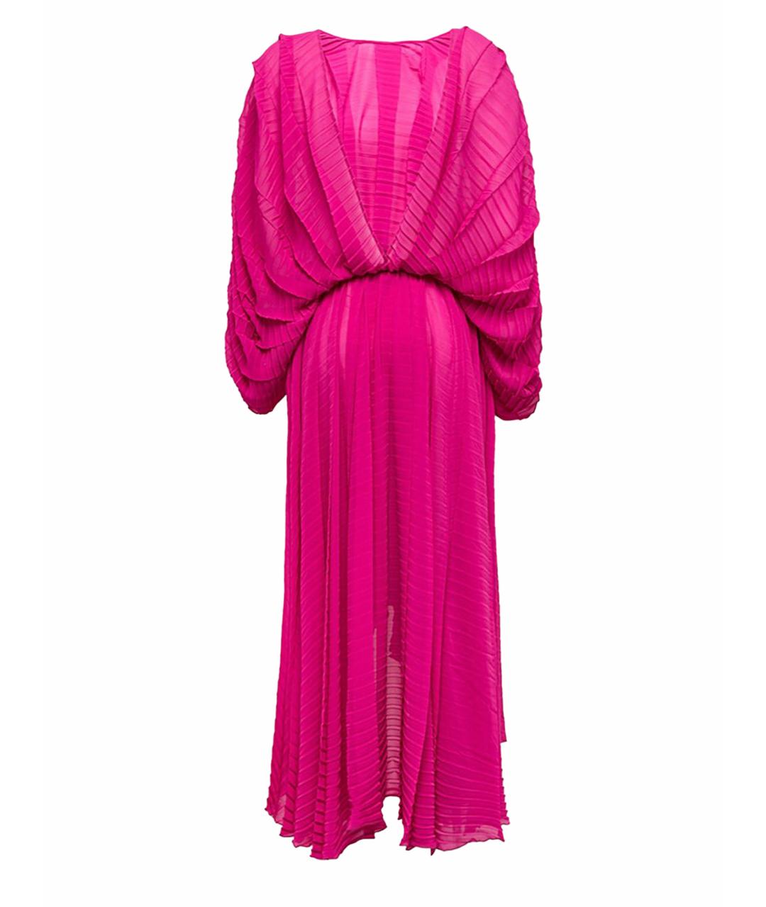 MSGM Фуксия полиэстеровое вечернее платье, фото 1